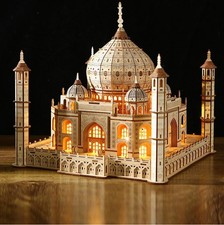 ✅3D DIY Wooden Puzzles Moveable Taj Mahal, Brain Teaser Puzz for Adults Kids Toy