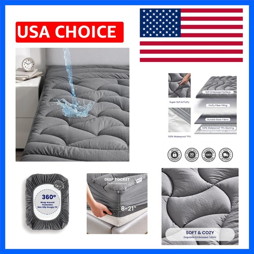 Waterproof twin mattress pad - waterproof,