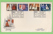 G.B. 1975 Sailing set Post Office First Day Cover, Royal Thames Yacht Club