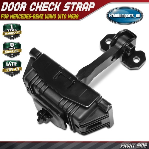 Door check strap front - left, or