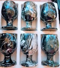 Wine Champange Onyx Marble Wine Goblets & Glassware 5 by 3 inches latest stles