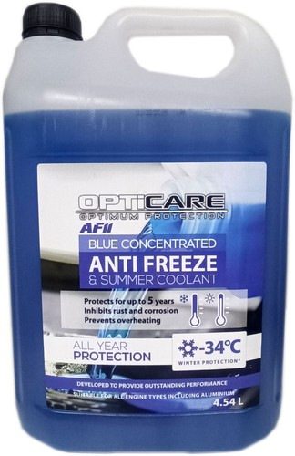 Blue antifreeze summer coolant - blue,