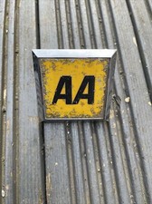 VINTAGE SQUARE AA CAR BADGE