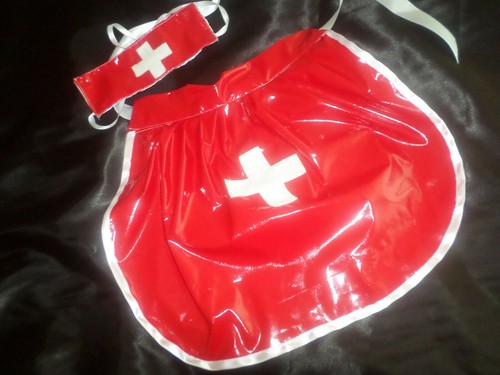 Pretty fetish glossy red pvc - pretty,
