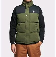 Penfield P Bear Cut + Sew Funnel Neck Puffer Vest Gilet Forest Night Size XS