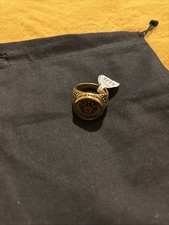 Mens Ring Plated Gold Size 8