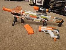 Nerf N-Strike Elite Modulus ECS 10 Blaster Gun, 8 Attachments And Magazine