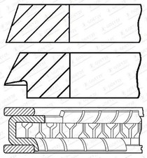 Piston ring set 08-102400-00