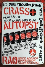 Crass gig prince - crass, wales
