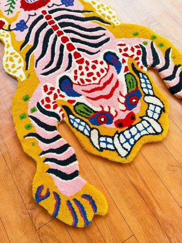 Faux fur tiger cow deer - tiger, zebra