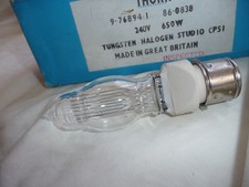 Projector lamp TUNGSTEN HALOGEN THORN CP51 9 768941 86-0838 240V 650W . 3  nu
