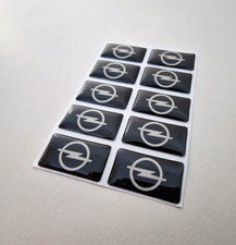 10x Opel 3D Domed Bage Logo