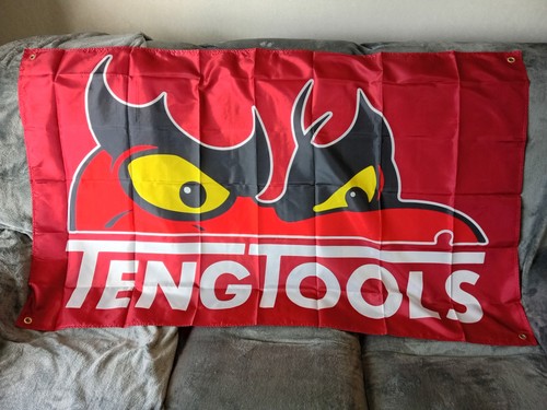 Teng tools flag banner garage - teng,