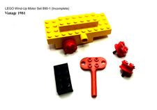 Vintage  1981 LEGO Wind-Up Motor Set ... 890-1 (Incomplete)