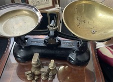 Libra Scales and Brass Weights Set