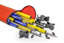 12 Slalom Poles with Spikes +