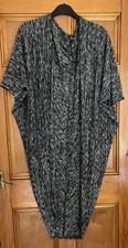 Ladies Bonmarche Black & White Short Sleeved Long Cardigan Size XL