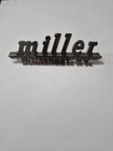 Vtg miller somerset metal - somerset, ky