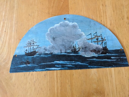 Longcase clock seascape print - clock, (print