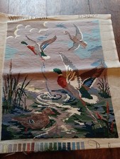 Vintage Tapestry Flying Ducks