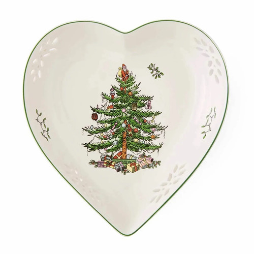 Spode christmas tree pierced - spode,