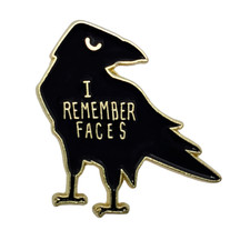 Crow Pin Badge - I Remember