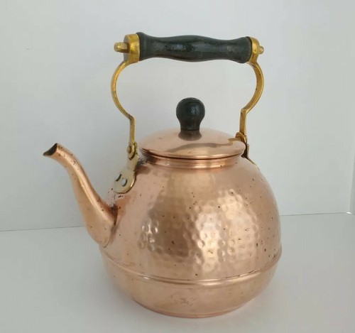VTG~Hammered~Copper~Tea~Kettle