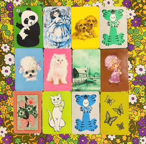 Vintage miniature playing - miniature,