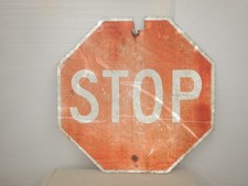 VINTAGE STOP SIGN RED 30"