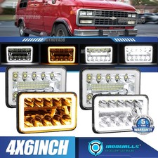 4x 4x6" LED Headlight Hi Lo w
