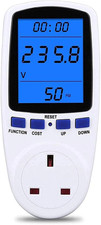 Power Meter Plug Energy Monitor Watt Electricity Usage Consumption Analyzer LCD