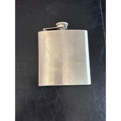 Vintage stainless steel hip - steel,