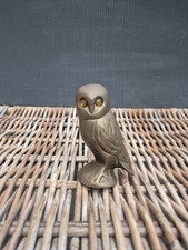 Vintage Brass Owl Figurine