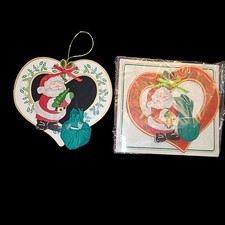 2 Vintage Large Wooden Heart