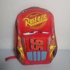 DISNEY OFFICIAL LIGHTING MCQUEEN CARS 3D BACKPACK KIDS SCHOOL RUCKSACK