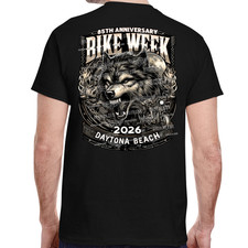 T-Shirt 2026 Bike Week Daytona Beach Wolf No Harley