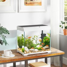 PawHut Glass Fish Tank with