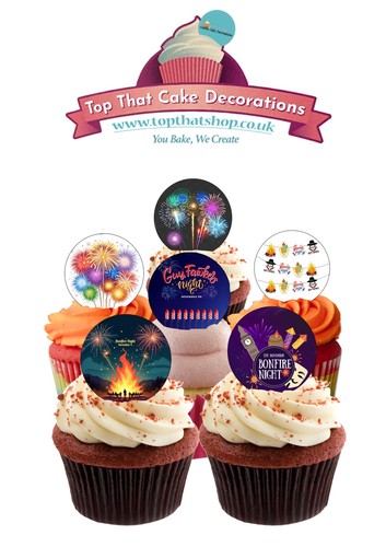Cake toppers precut bonfire - toppers,