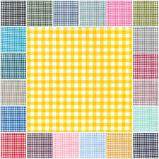 100% Yarn Dyed Cotton Fabric John Louden 9mm Gingham Check Squares 144cm Wide