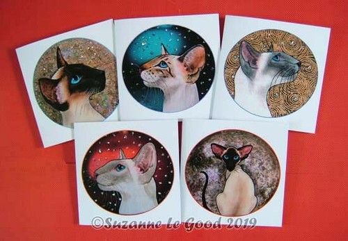 Siamese cat art - ,