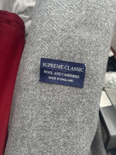Wool cashmere tweed grey - cashmere,