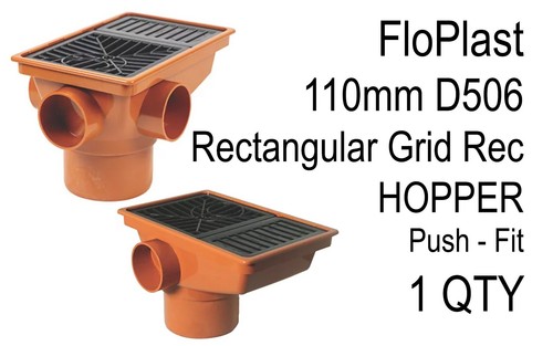 Floplast hopper 110mm d506 - hopper,