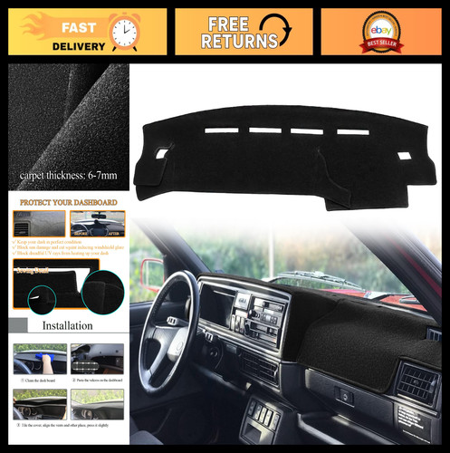 Black dash cover mat for - black,