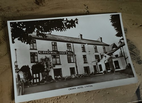 Old postcard crown hotel - postcard,