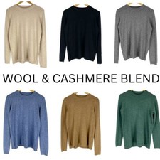 Mens Slim Fit Wool & Cashmere