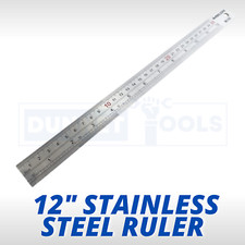 Stainless Steel Ruler 12"
