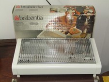 Boxed Brabantia Food Warmer Chrome & White Tea Light Metal Double Burner