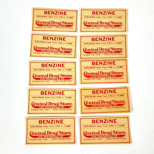 Medicine bottle labels - 10,