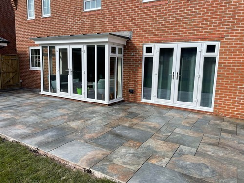 Copper slate porcelain paving - slate,