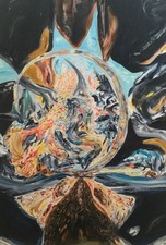 Original Abstract Portrait Oil